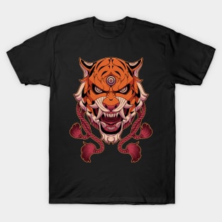 Tora mask tattoo art T-Shirt